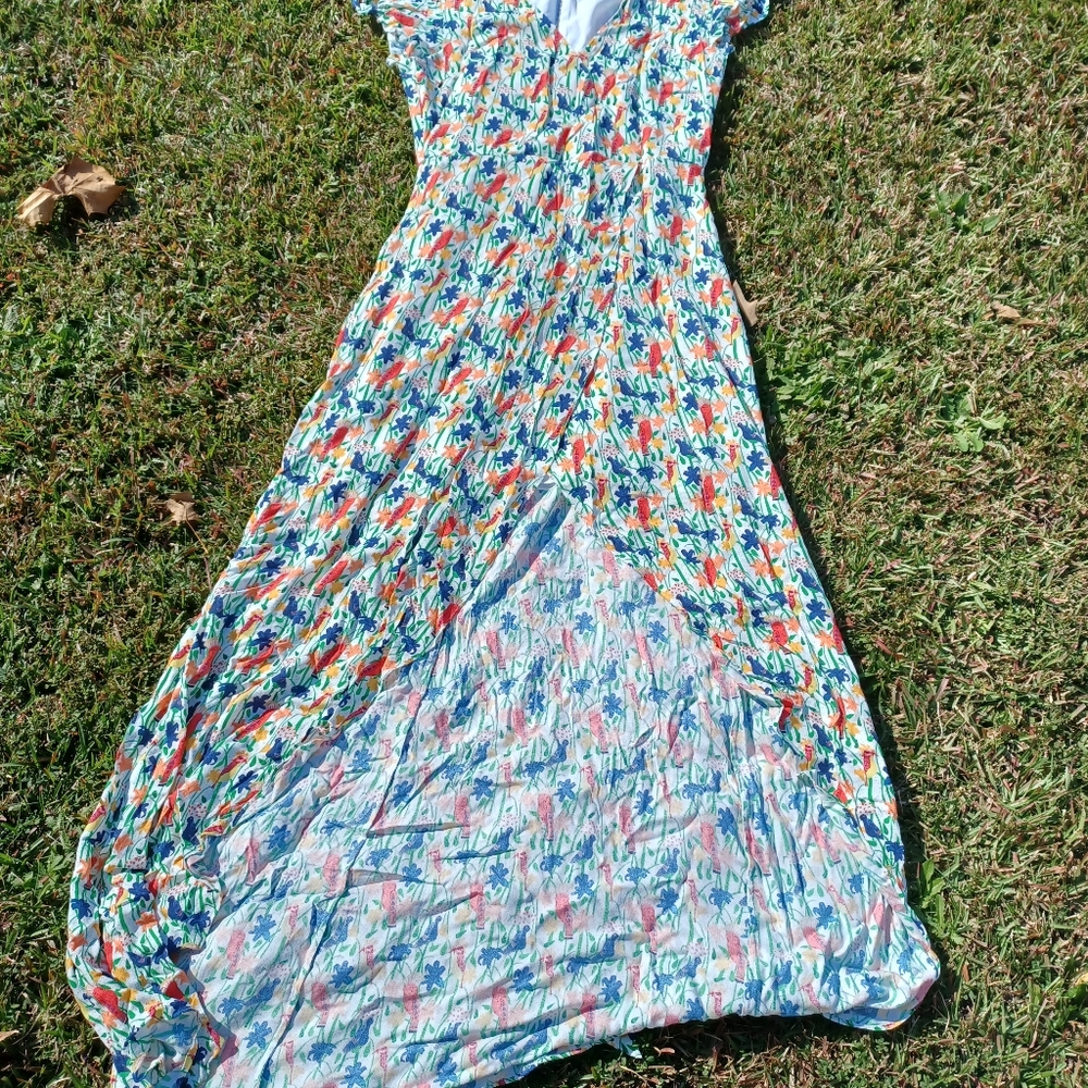 Alice + Olivia bird print dress